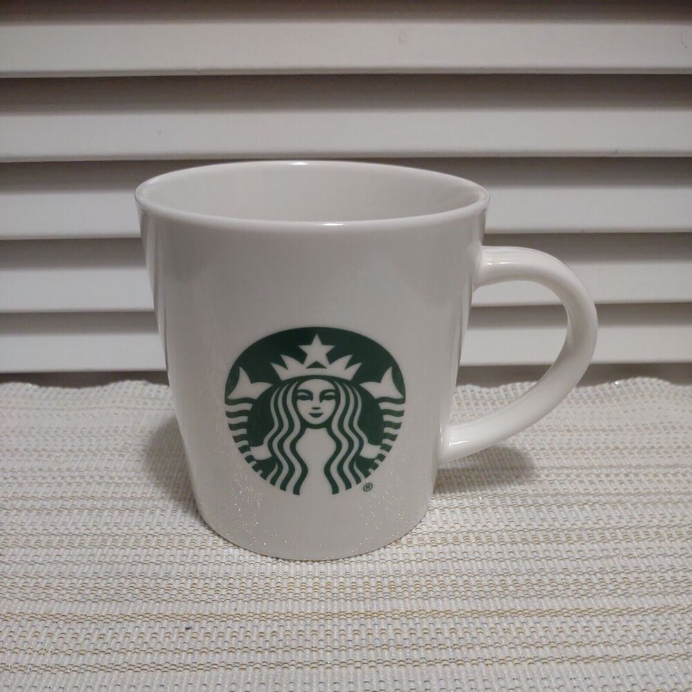 Starbucks 2017 White Classic Siren Mermaid Logo 14 oz Collectible Coffee Mug